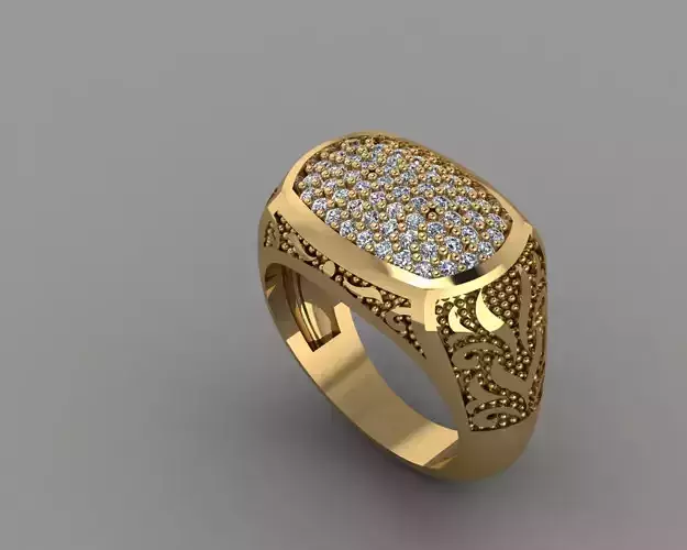 Rings gold ring with diamonds