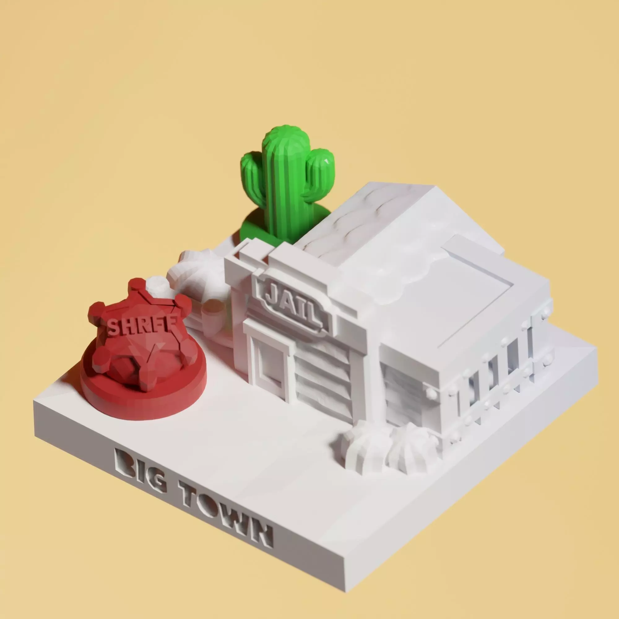 Mini City - Western - Sheriff Grimes 3D print model