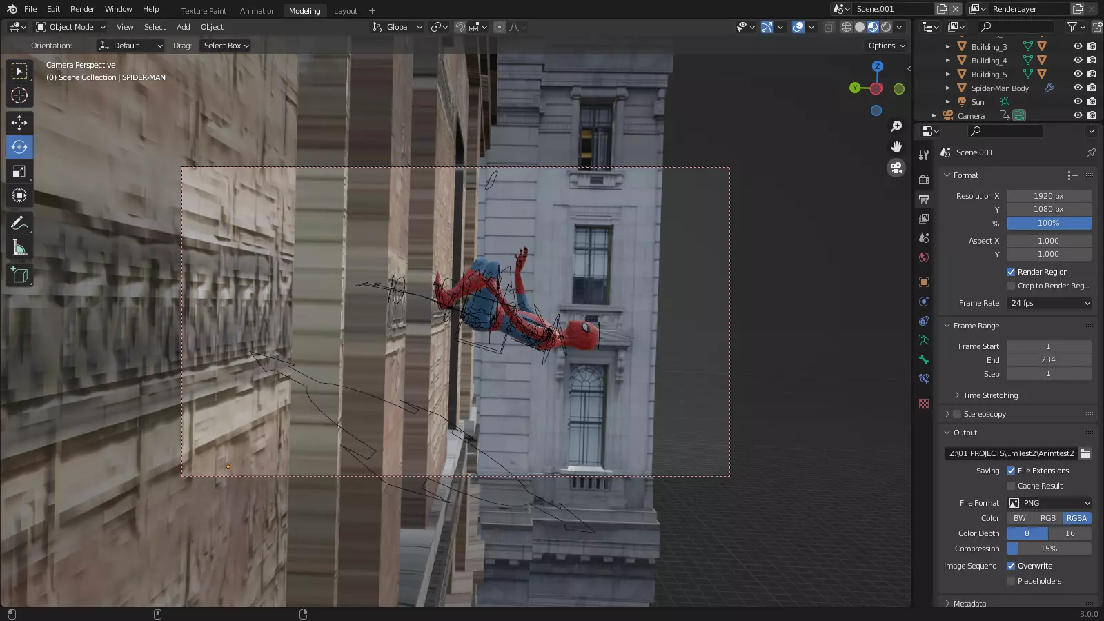 Spider-Man Animation Free 3D model