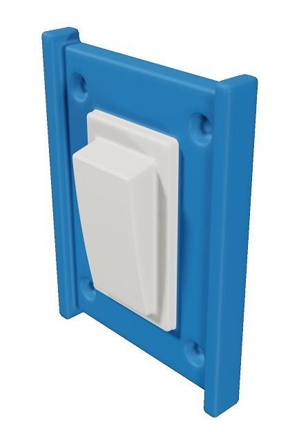Fabulous Electrical Switch Low-poly 3D model_2