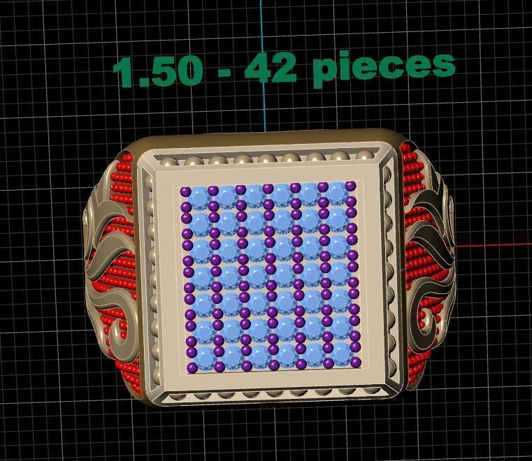 Rings 3D print model_4