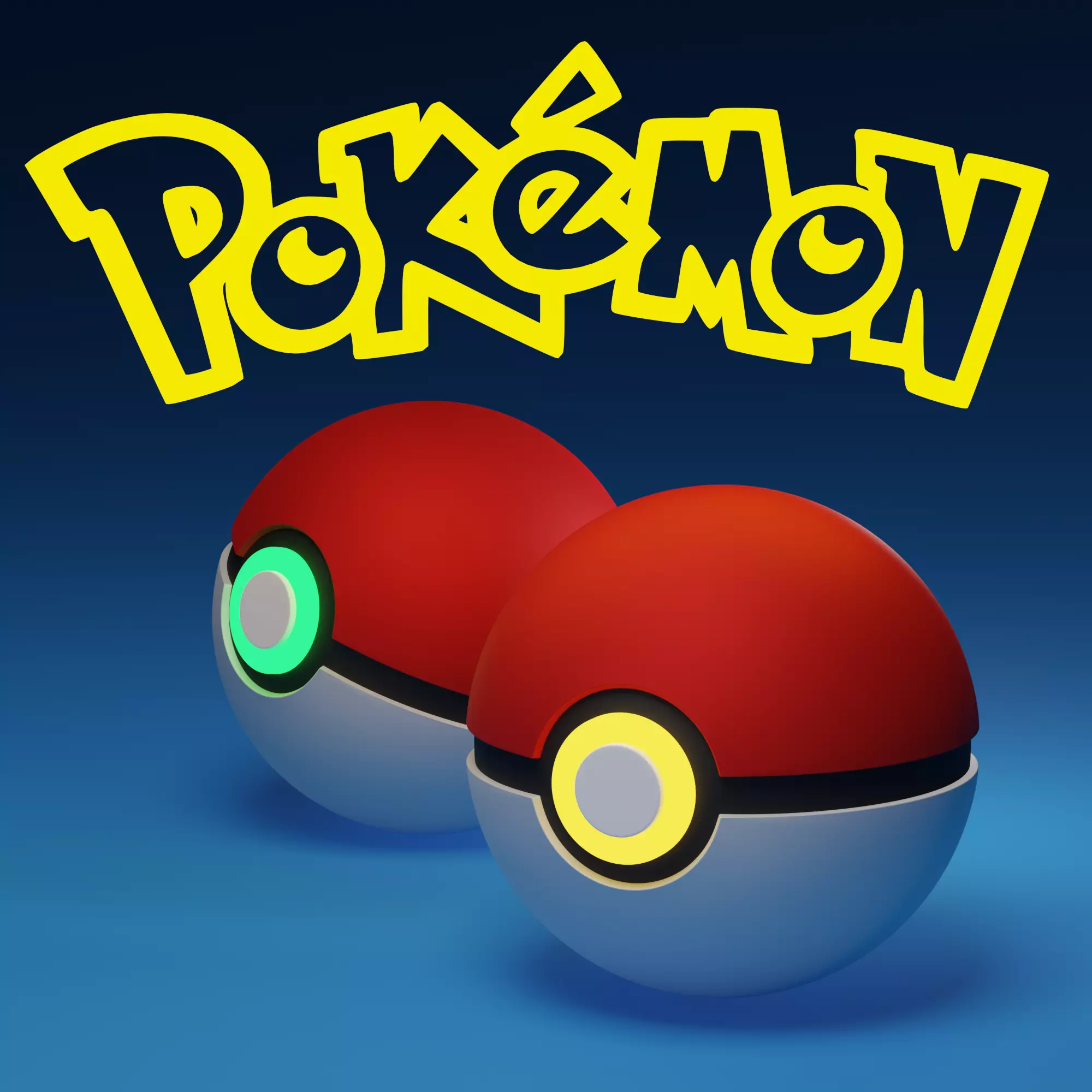 pokemon ball 3D model_0
