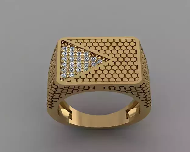 Rings gold ring with diamonds