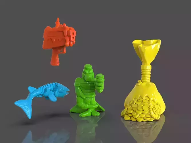 TMNT Scratch The Cat Accesories 3D print model