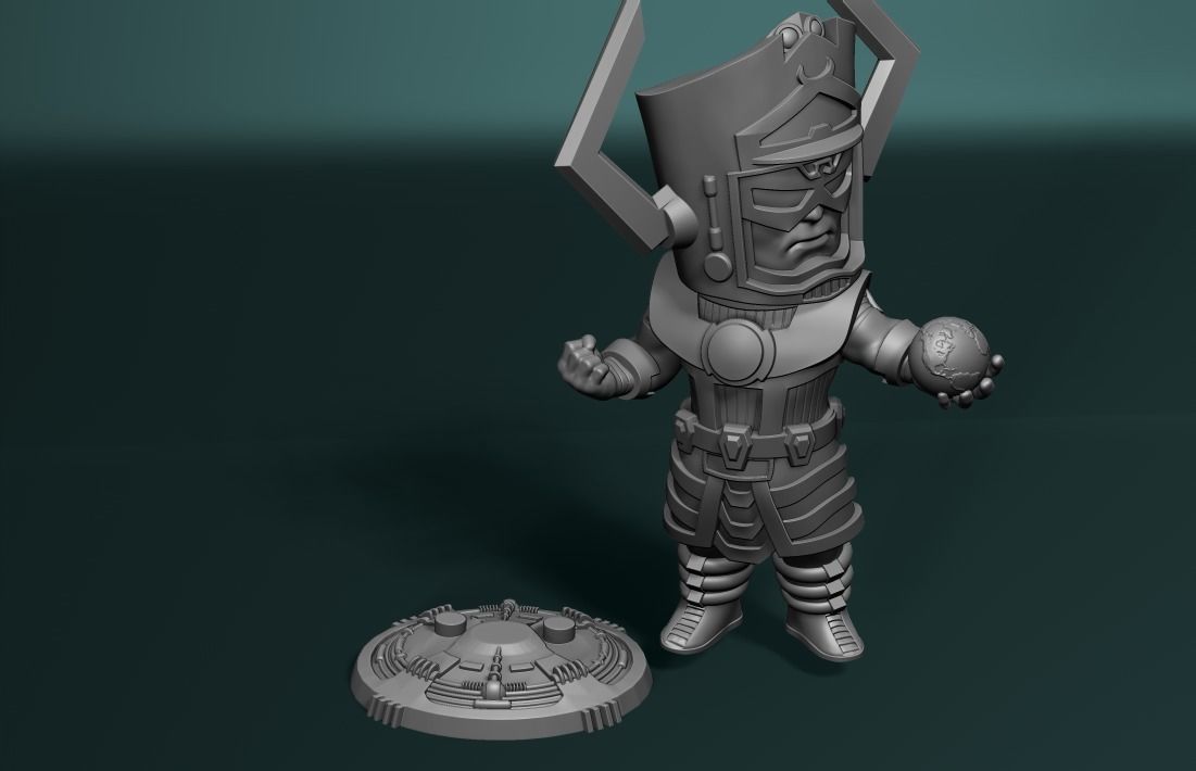 Chibi galactus  3D print model_8