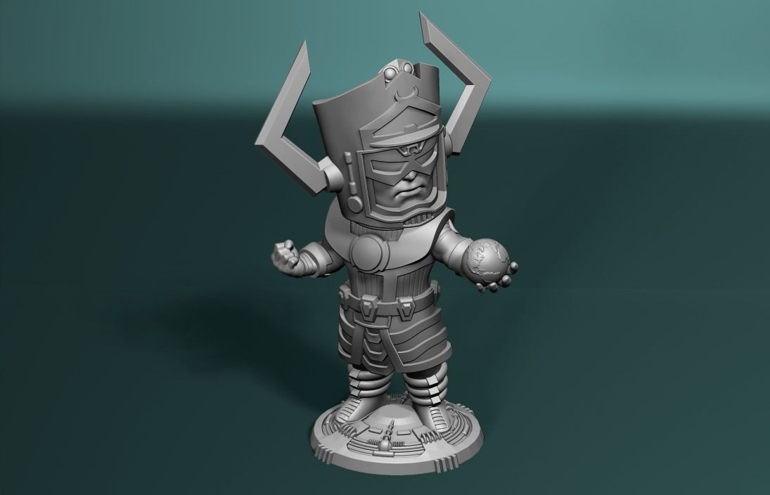 Chibi galactus  3D print model_7