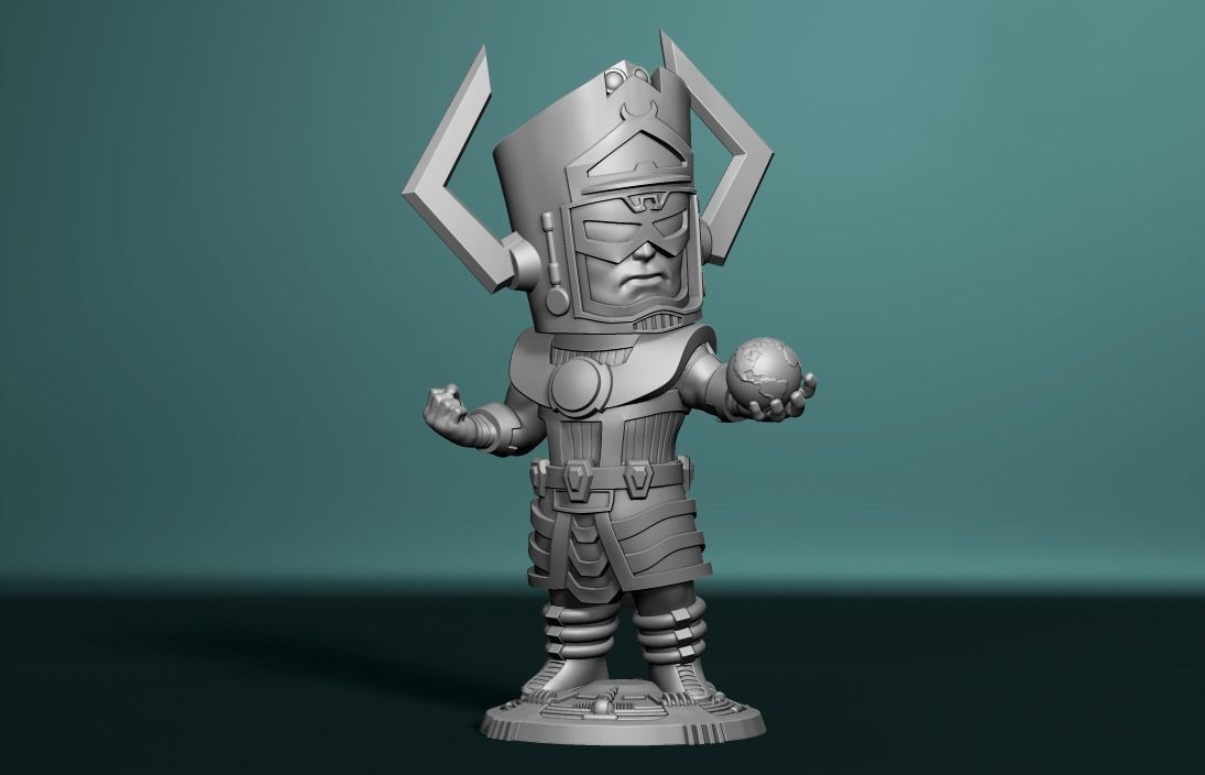 Chibi galactus  3D print model_5