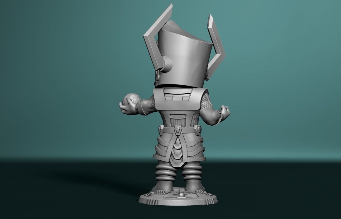 Chibi galactus  3D print model_6