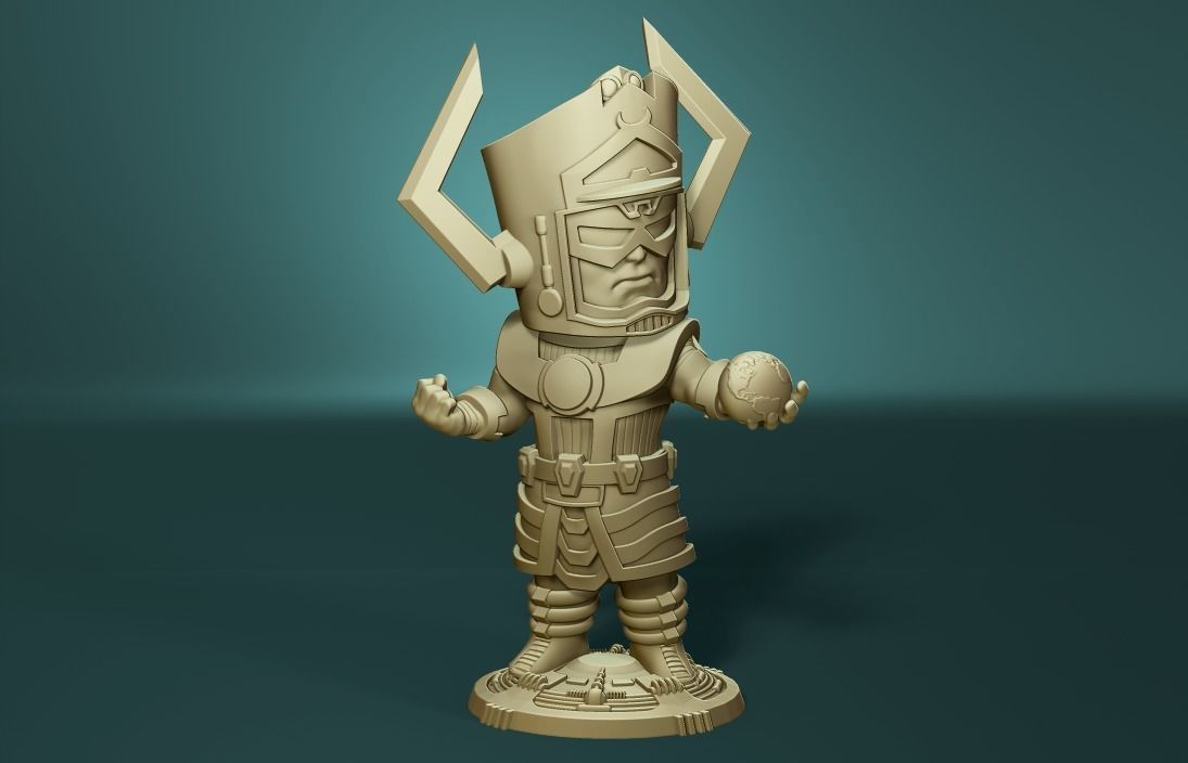 Chibi galactus  3D print model_4