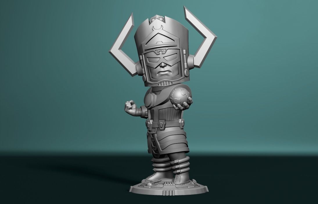 Chibi galactus  3D print model_3