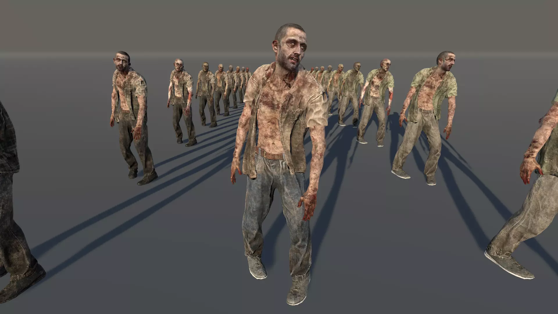 Zombie Civilian Male 04 Low-poly 3D model_0