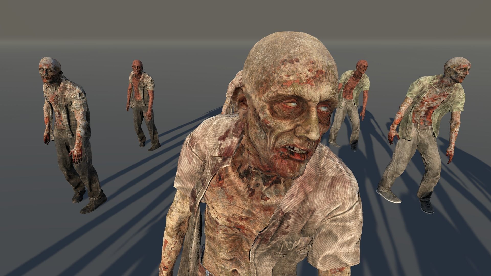 Zombie Civilian Male 04 Low-poly 3D model_8