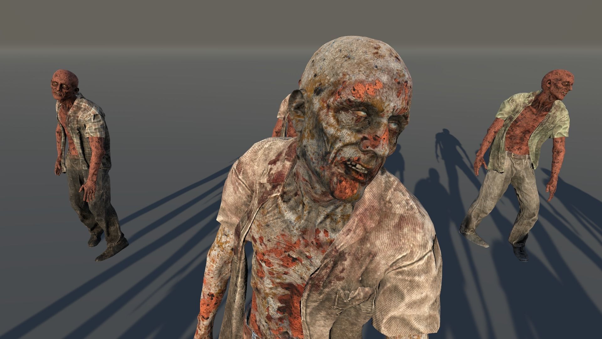 Zombie Civilian Male 04 Low-poly 3D model_9