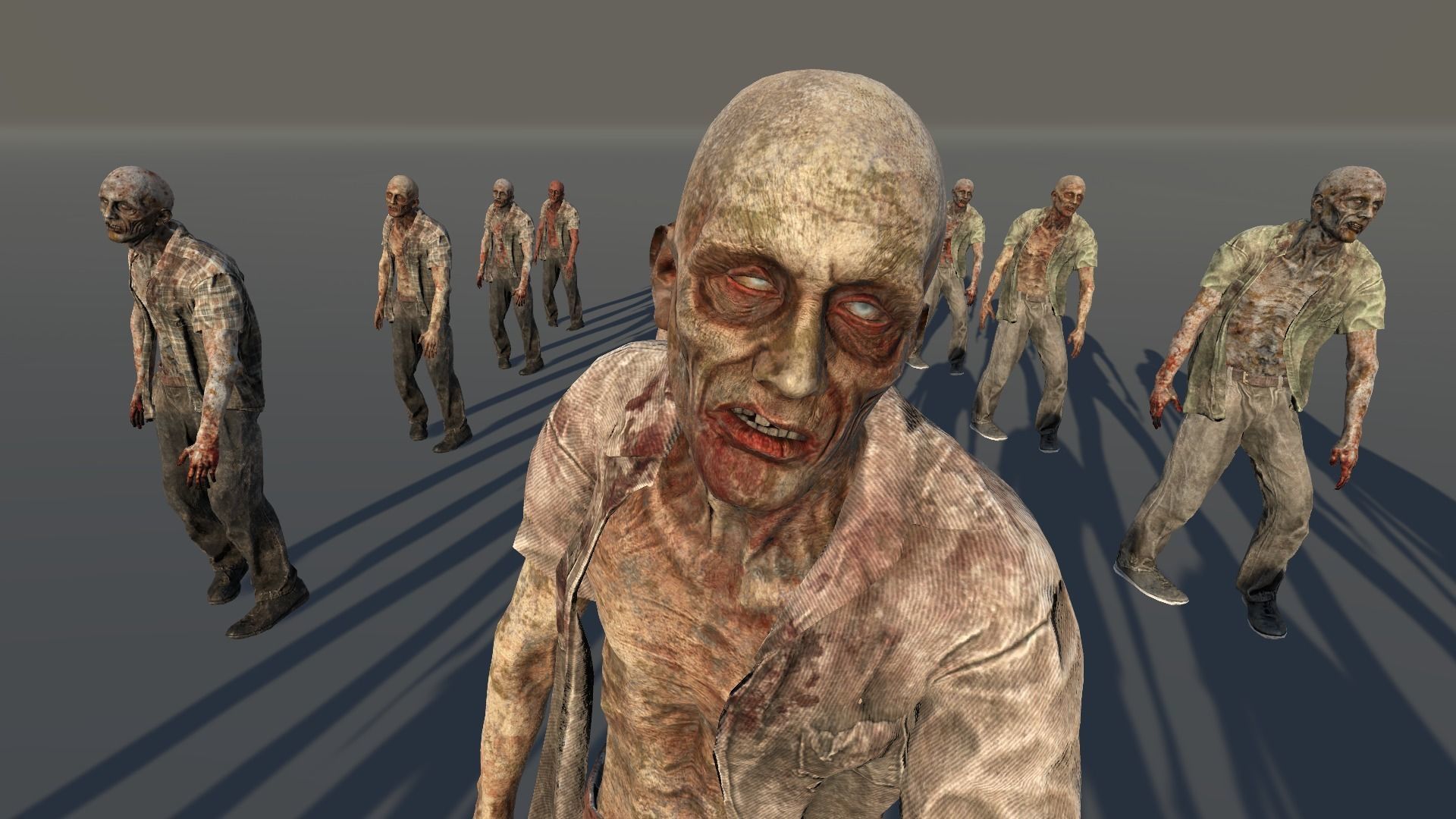 Zombie Civilian Male 04 Low-poly 3D model_6