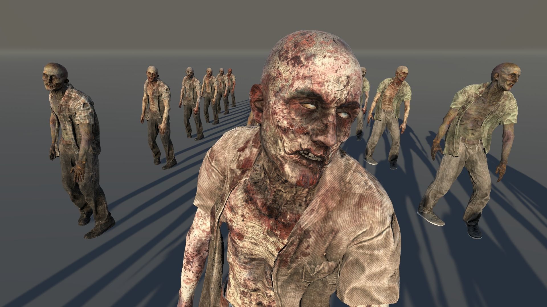 Zombie Civilian Male 04 Low-poly 3D model_4