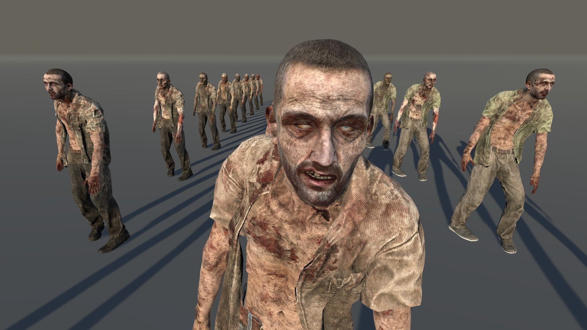Zombie Civilian Male 04 Low-poly 3D model_2