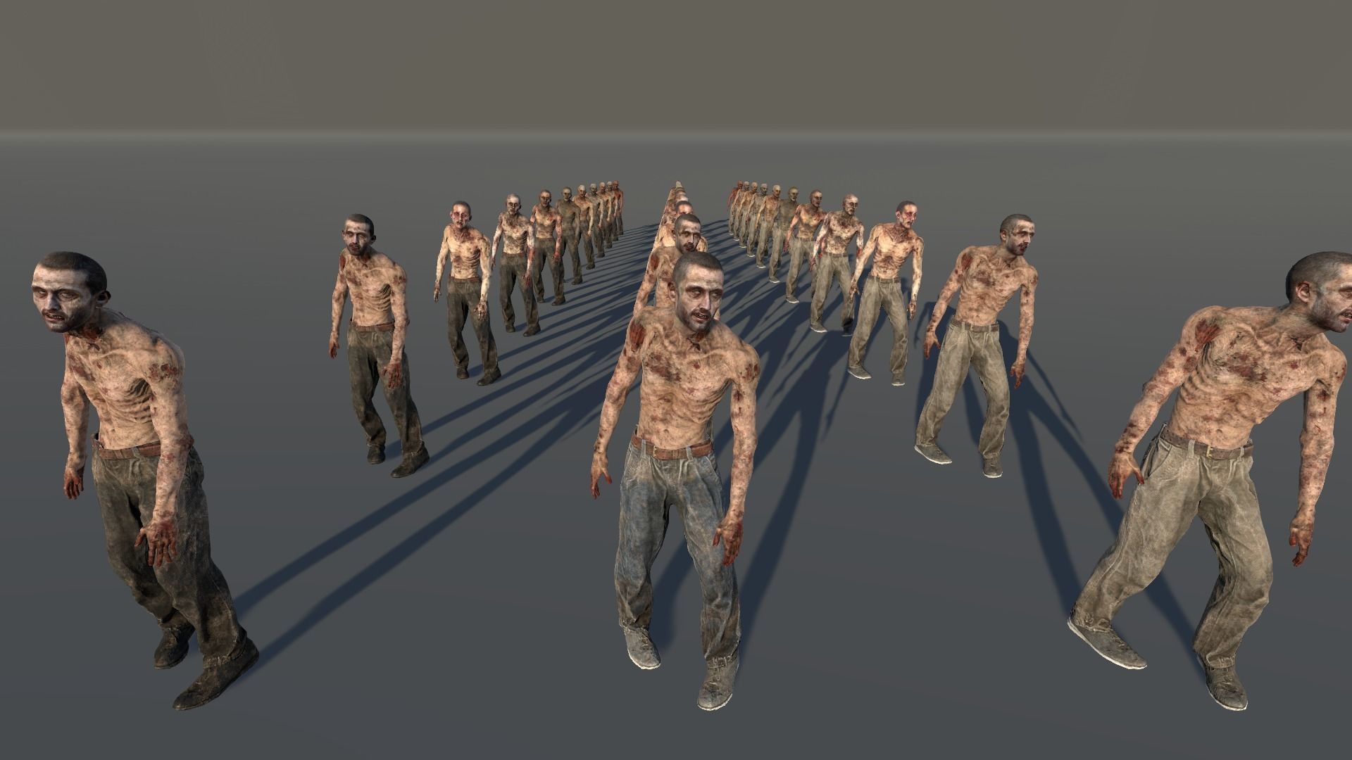 Zombie Civilian Male 05 Low-poly 3D model_1