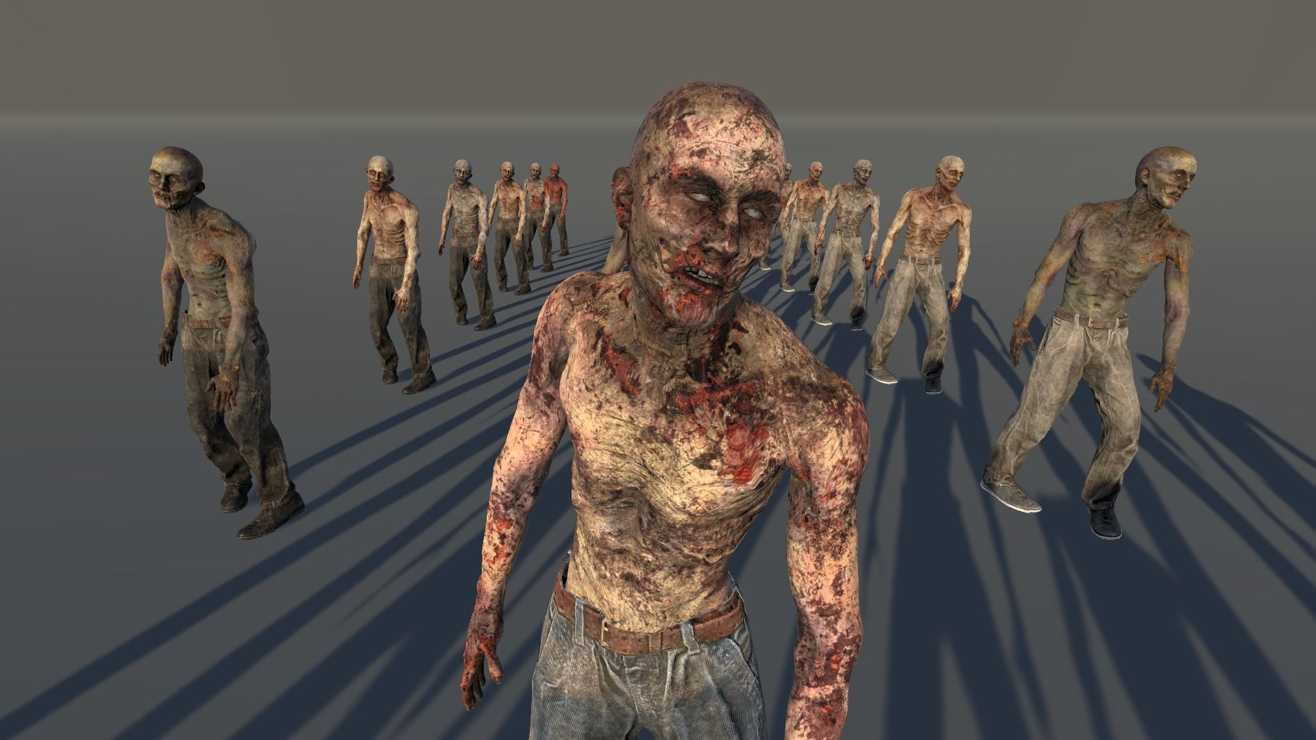 Zombie Civilian Male 05 Low-poly 3D model_6