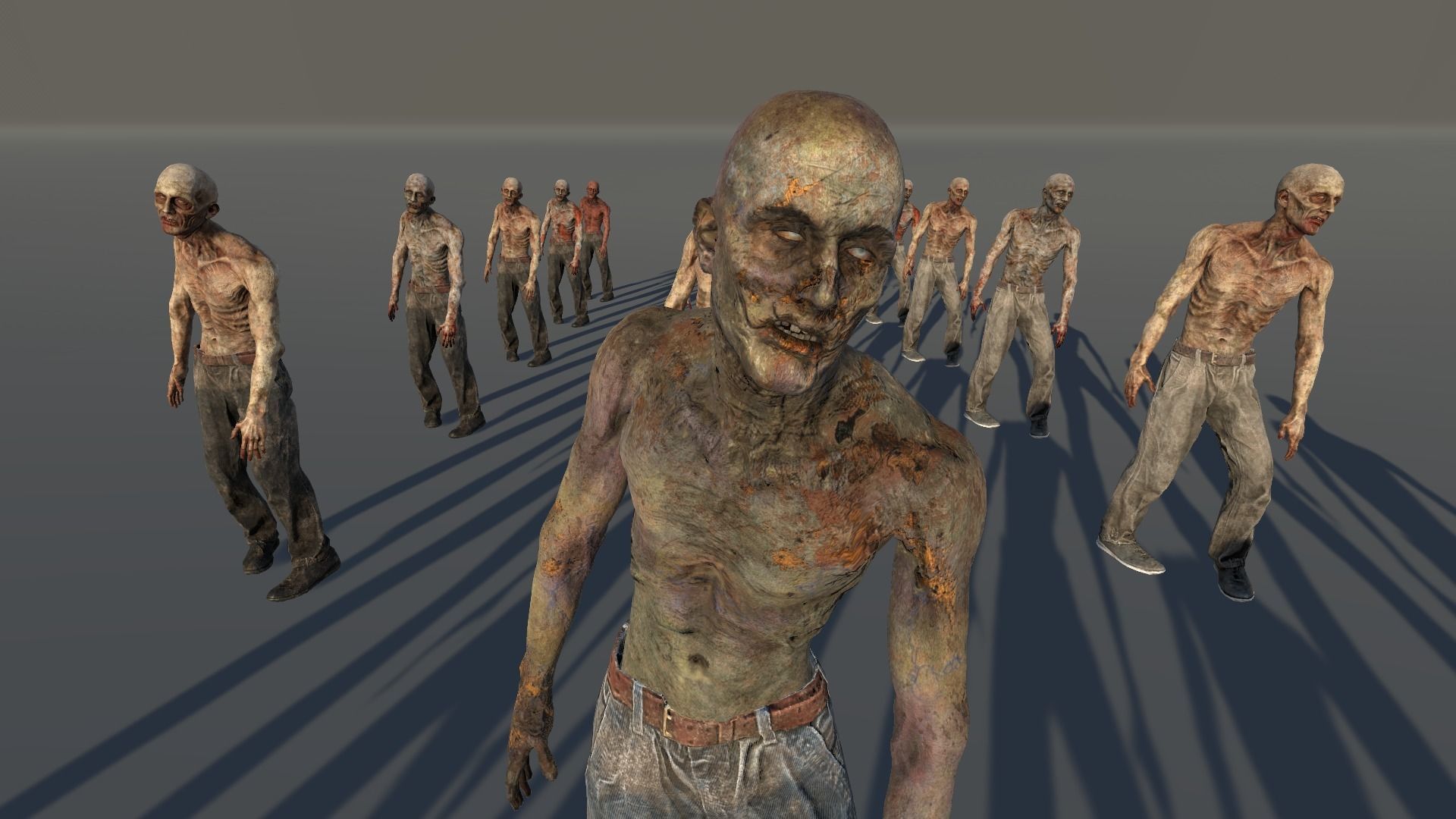 Zombie Civilian Male 05 Low-poly 3D model_7