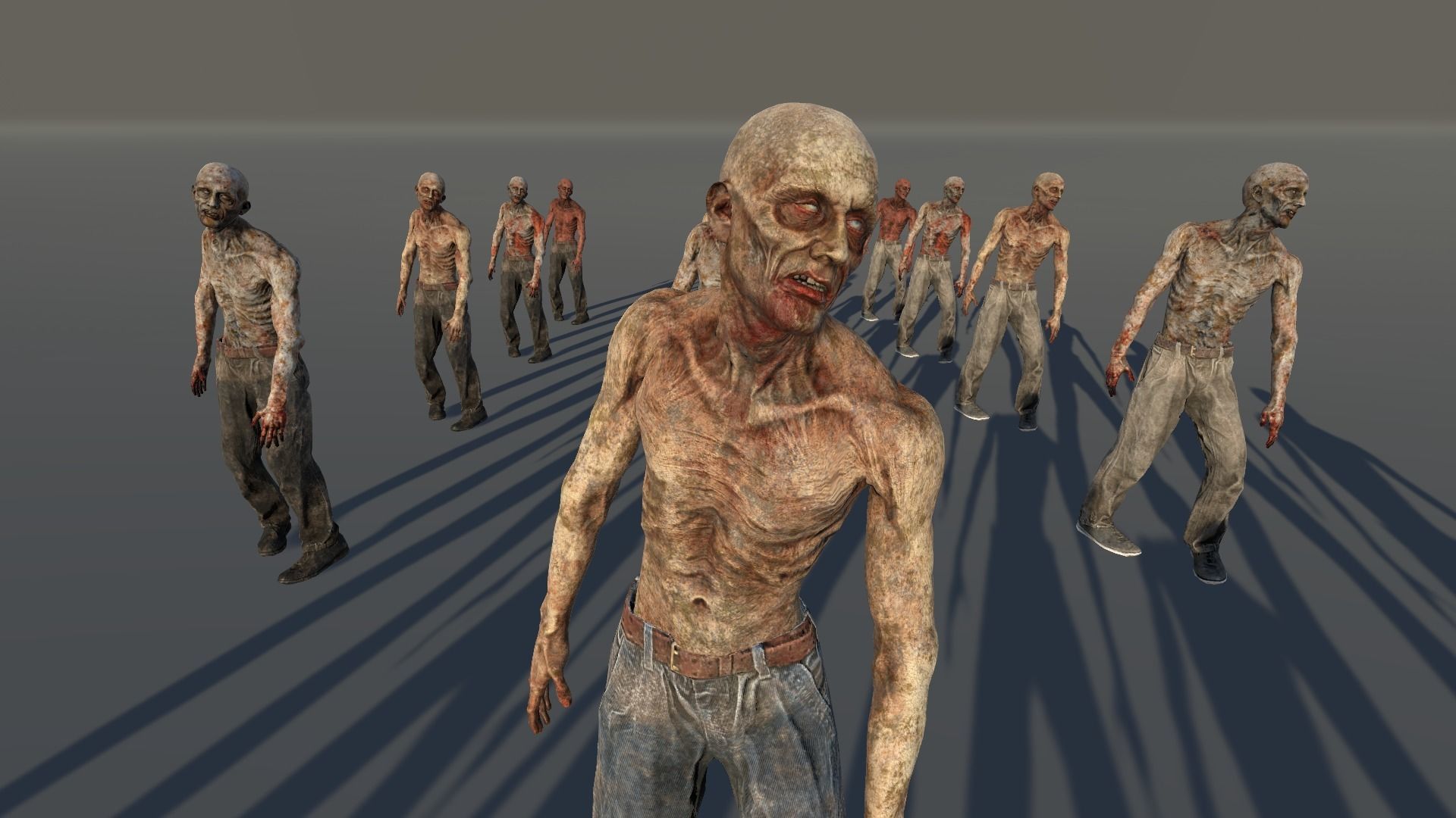 Zombie Civilian Male 05 Low-poly 3D model_8