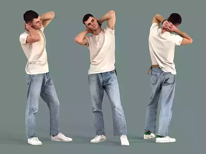 Bored Guy 3D model