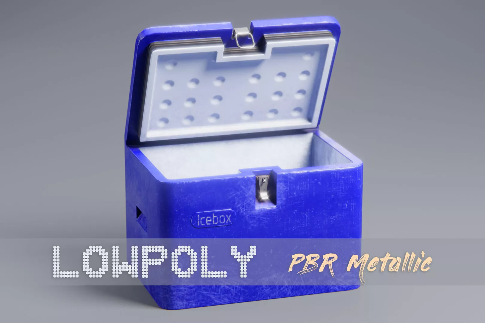 Cooler Box Free low-poly 3D model