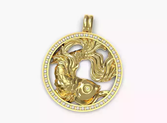 Fish Pendant 3D print model