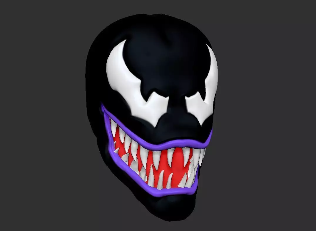 Venom Animated series 1994 head sculpt for figure 3D print model