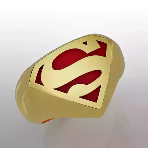 superman ring 3D print model