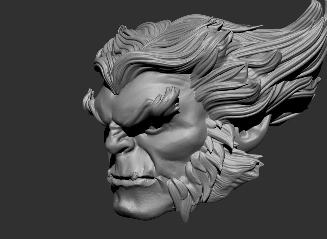 Marvels Beast head sculpt for figure 3D print model_1