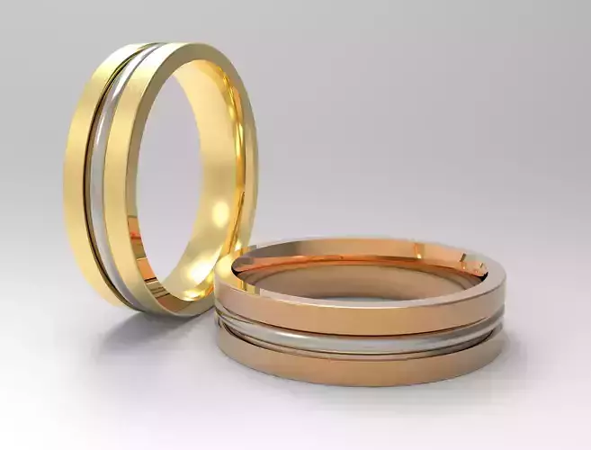 Band Grooved ring 3D print model