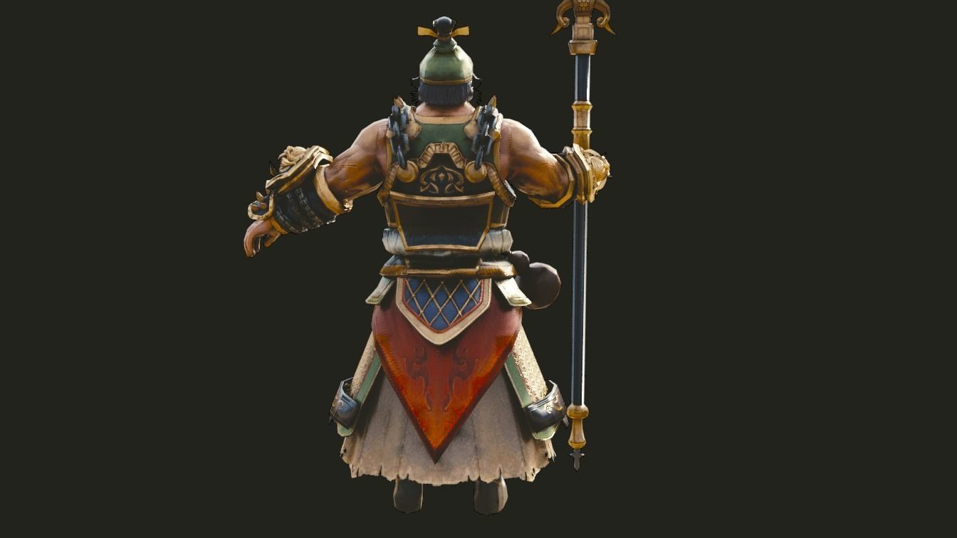 fantasy character 3d model Low-poly 3D model_4