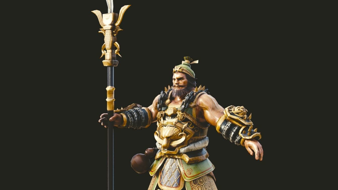 fantasy character 3d model Low-poly 3D model_2