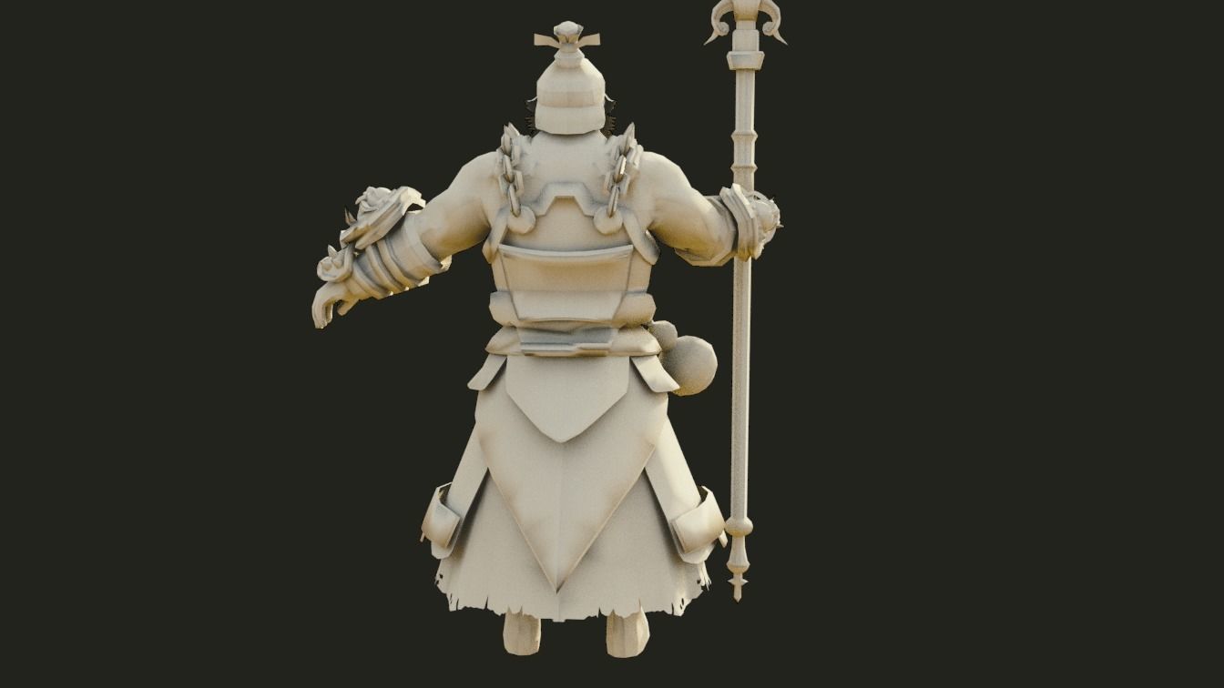 fantasy character 3d model Low-poly 3D model_5
