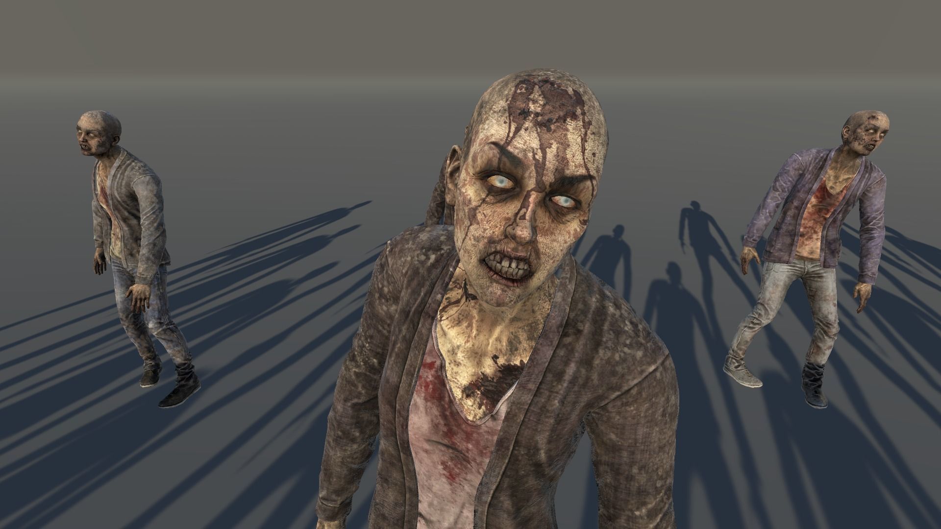 Zombie Civilian Female 01 Low-poly 3D model_6