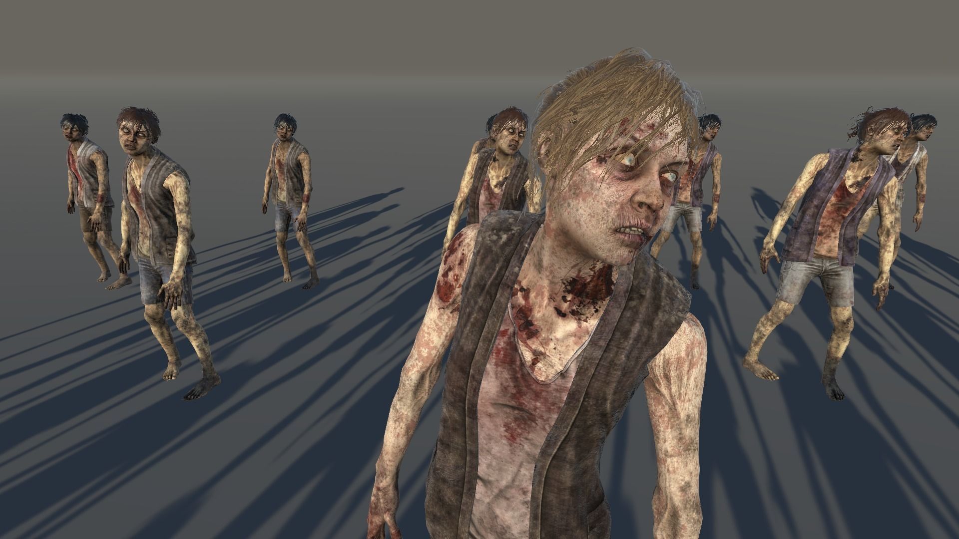 Zombie Civilian Female 04 Low-poly 3D model_5