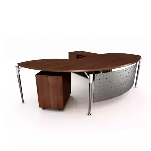 Wood And Metal Desk