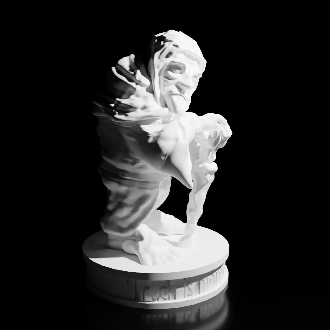 Old Man Miniature 3D print model_0