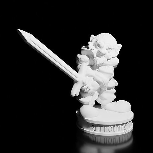 Human Fighter Male Miniature 3D print model