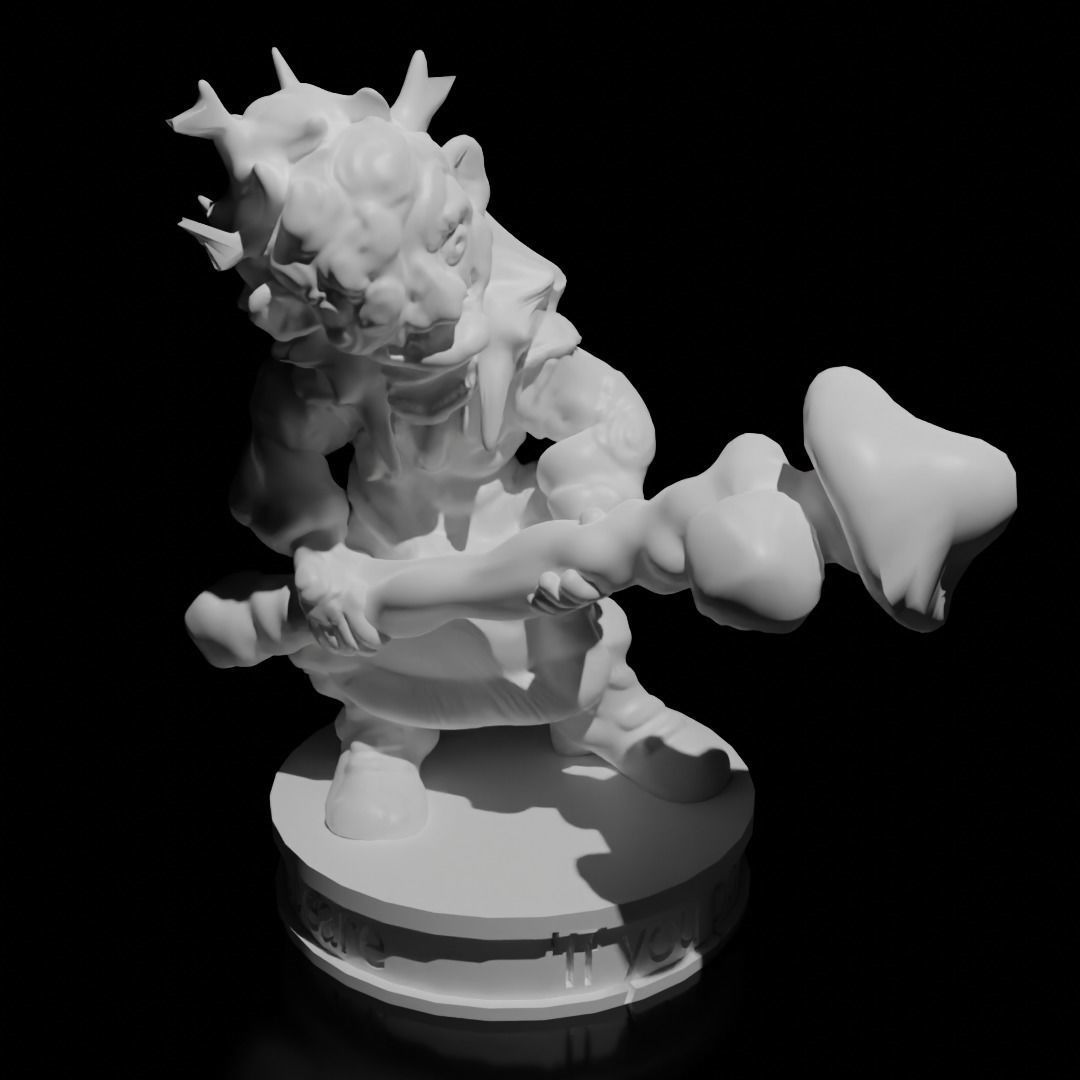 Druid Miniature Set 3D print model_4