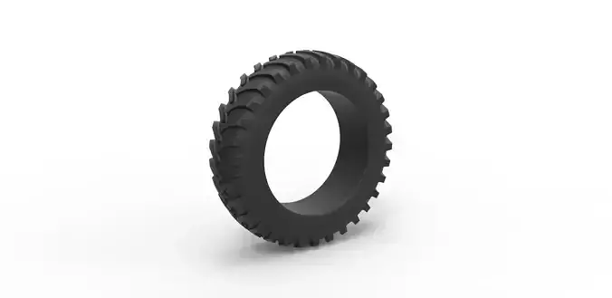 Tractor tire Scale 1 to 25