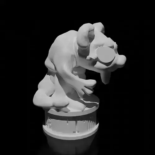 Rat Familiar Miniature 3D print model