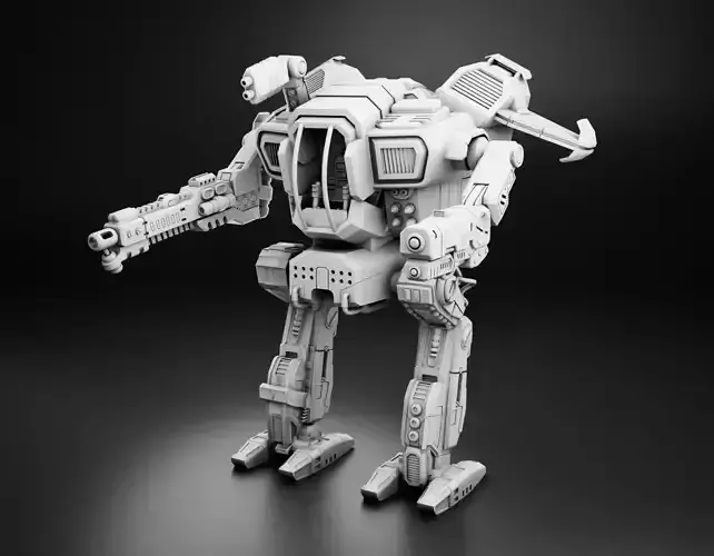 Robo-Tank 3D Print model warhammer armoured vehicle