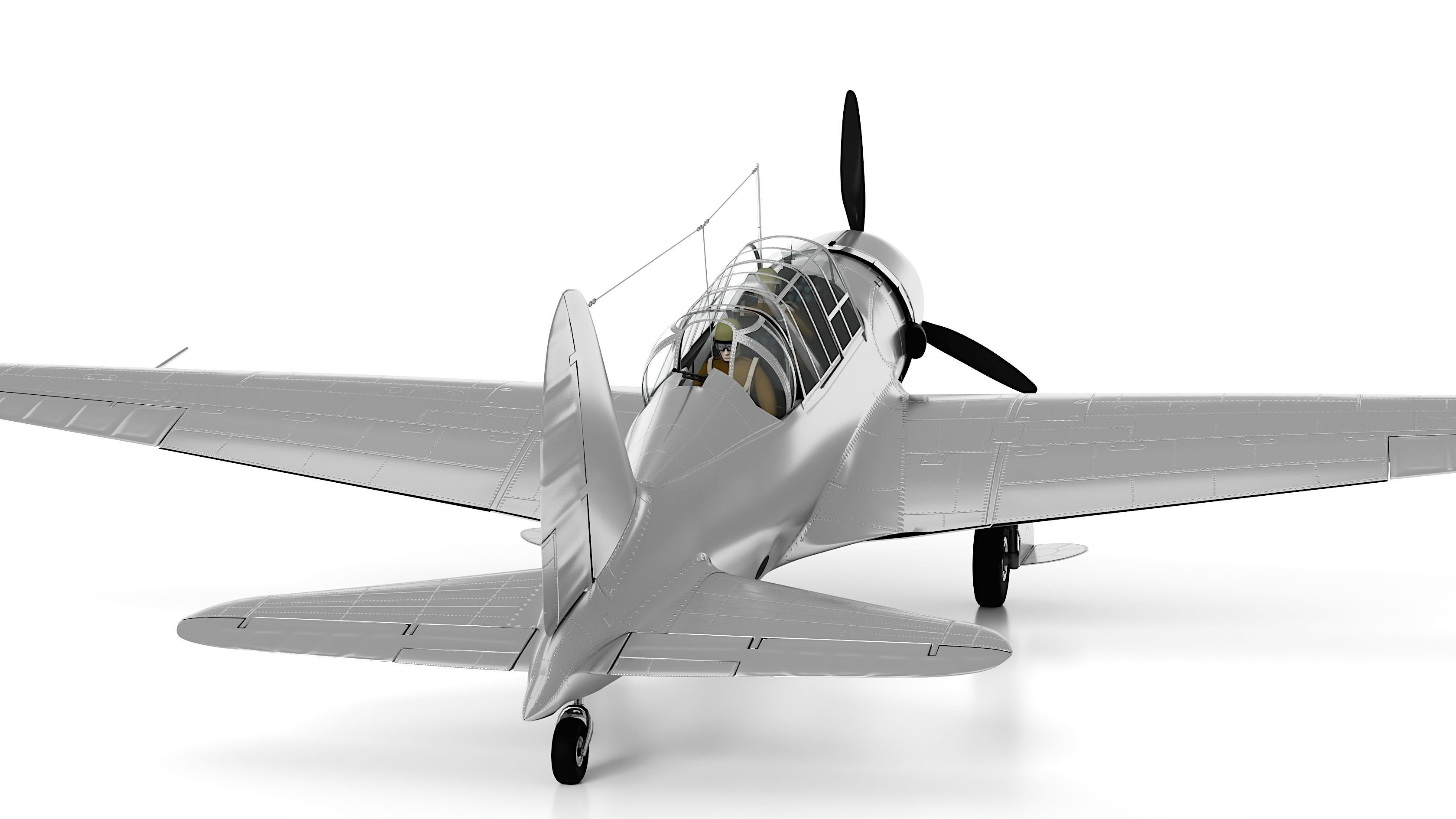 Sukhoi Su-2 3D model_10