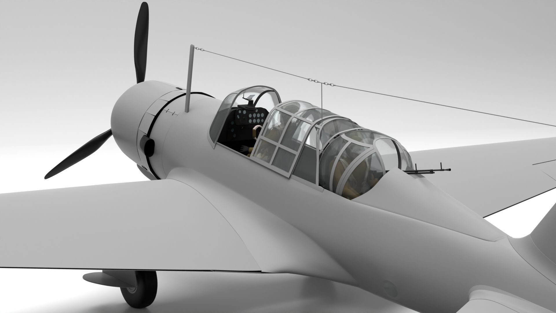 Sukhoi Su-2 3D model_6