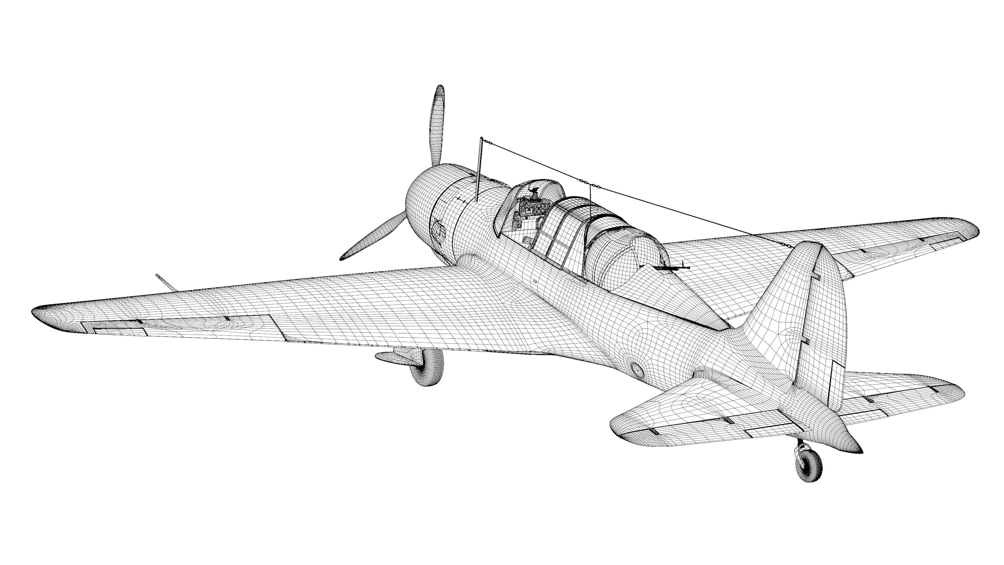 Sukhoi Su-2 3D model_11