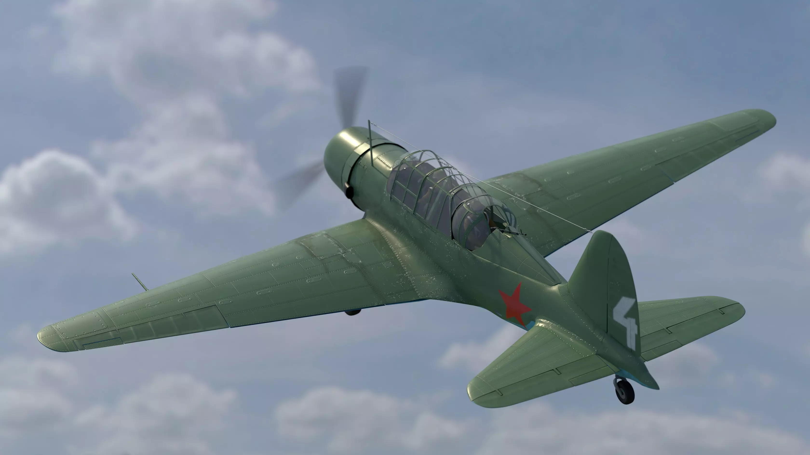 Sukhoi Su-2 3D model_0