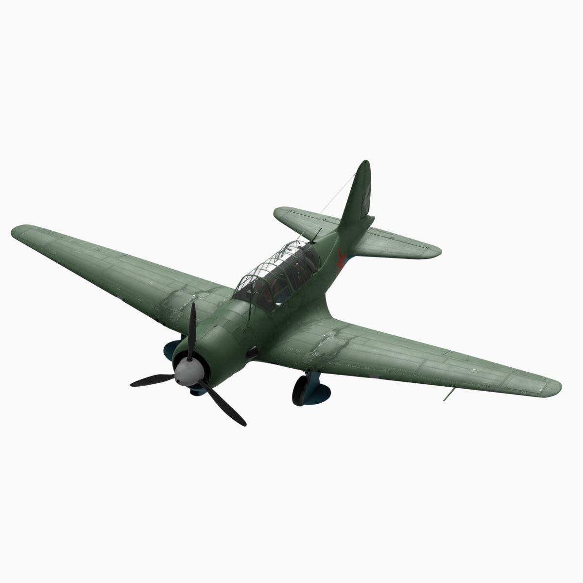 Sukhoi Su-2 3D model_12