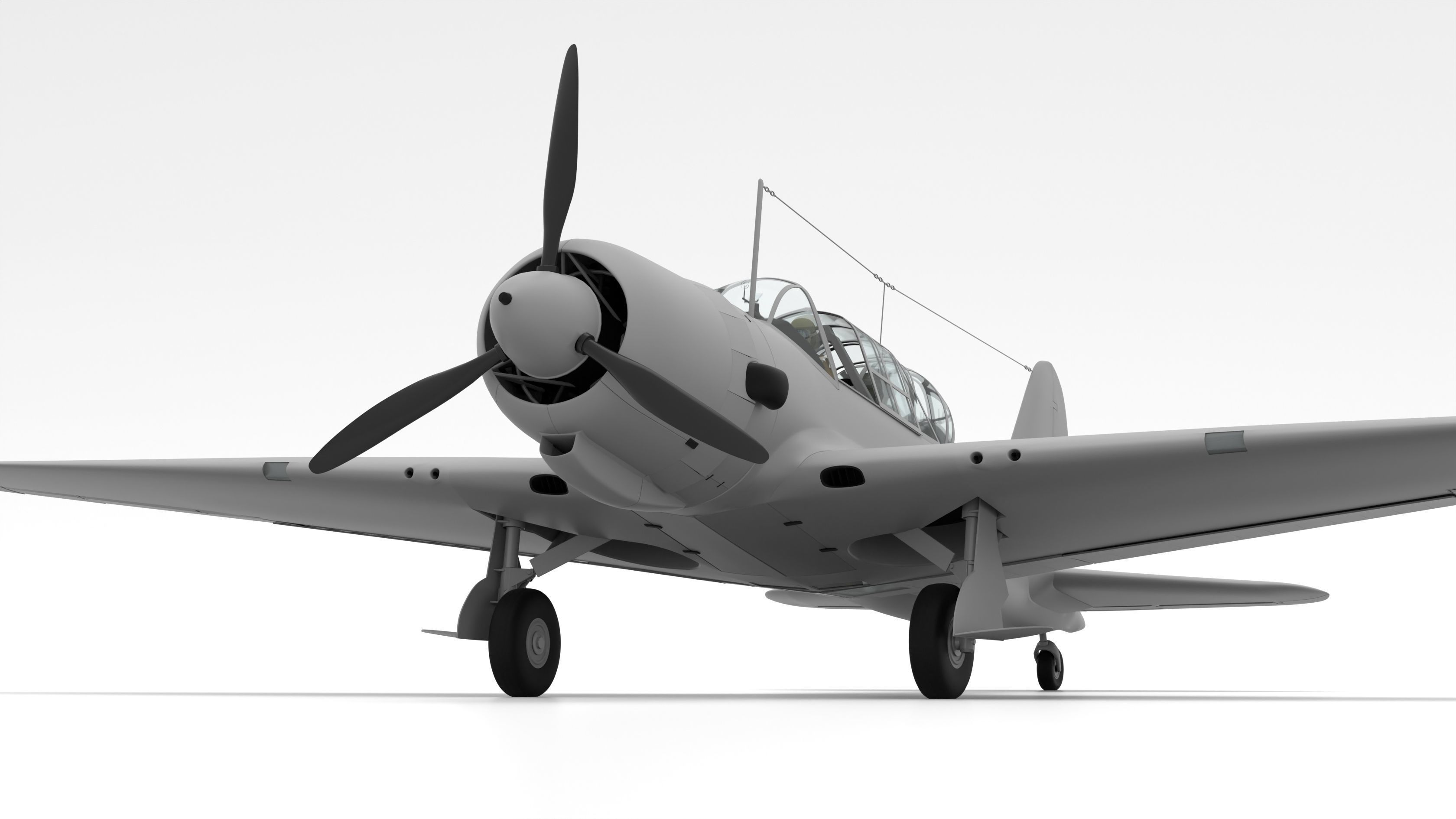 Sukhoi Su-2 3D model_7