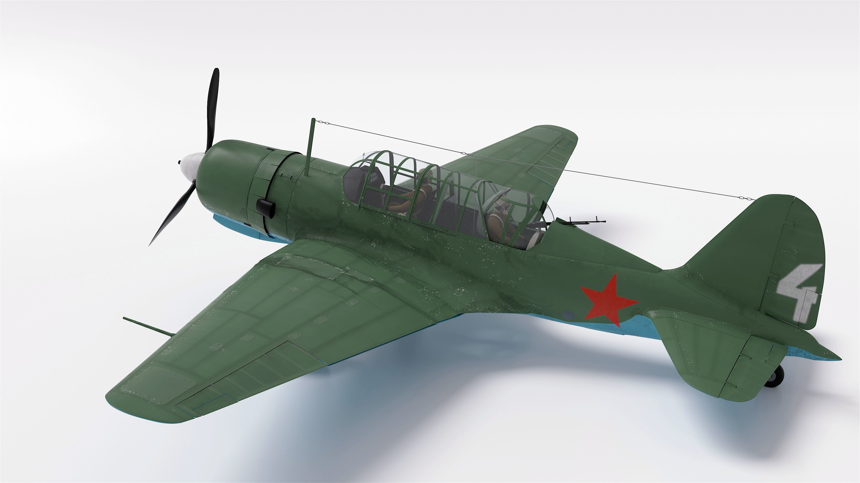 Sukhoi Su-2 3D model_22